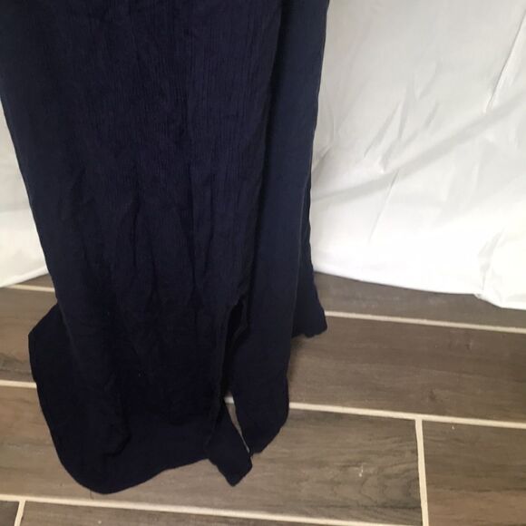 Suzanne Betro, Blue Sheer Tank Dress w Side Pockets and Slits, Medium - Picture 5 of 11